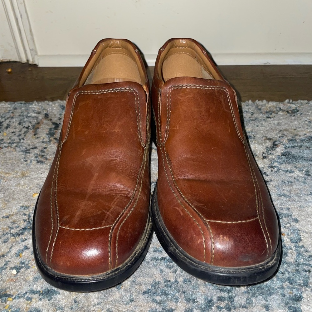 Clarks Men's Colson Knoll Loafers,Brown Shoes,Size:8 M US
